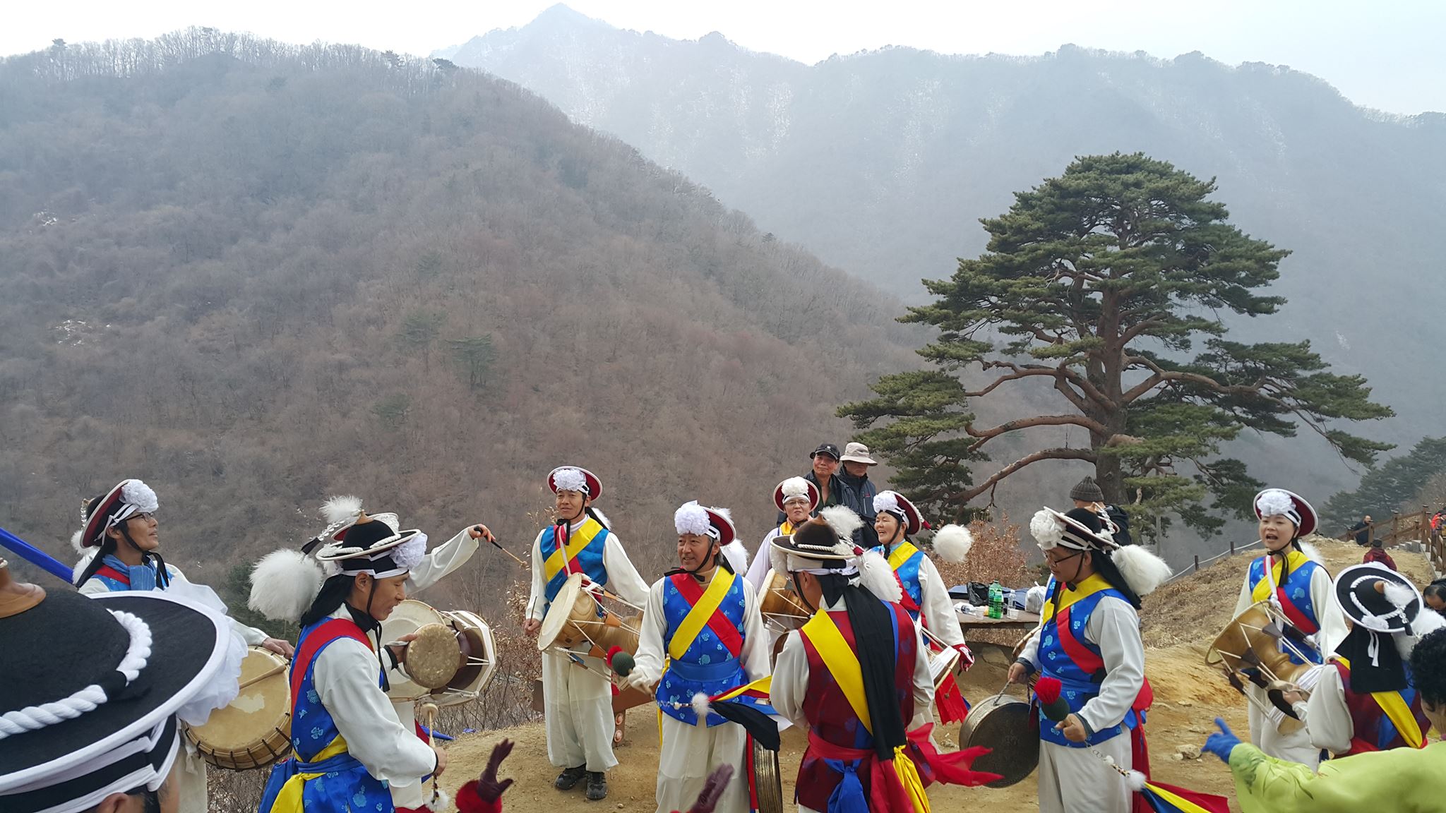 지리산 천년송 당산 산신제