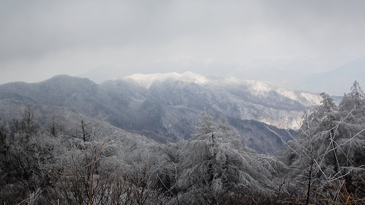 바래봉 설경