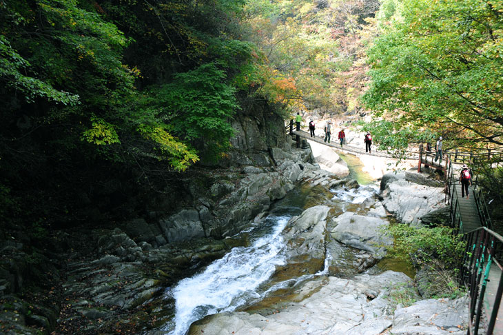 구룡계곡의 풍경