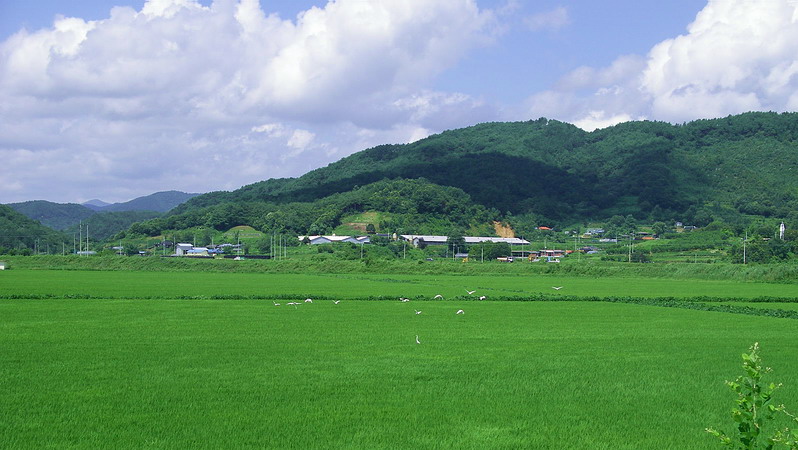 삼계석문쪽을 바라보며