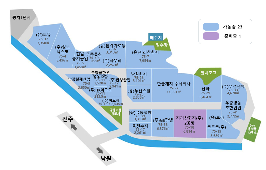 광치 제2농공단지 현황도