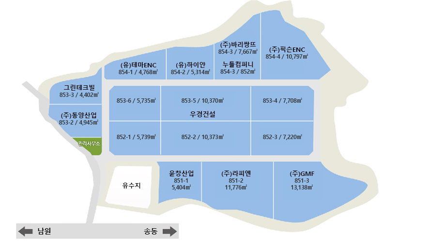 노암 제2농공단지 현황도