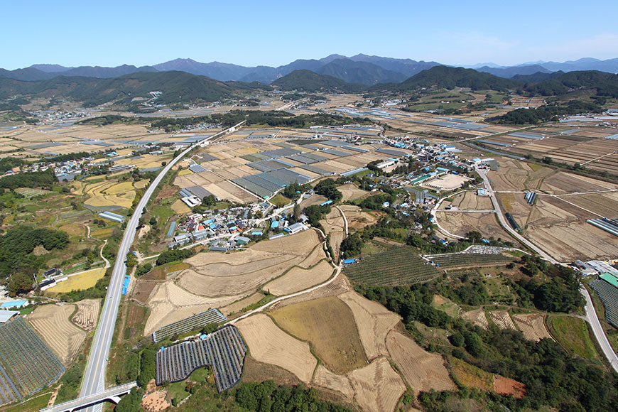 남원 월산리 고분군 원경